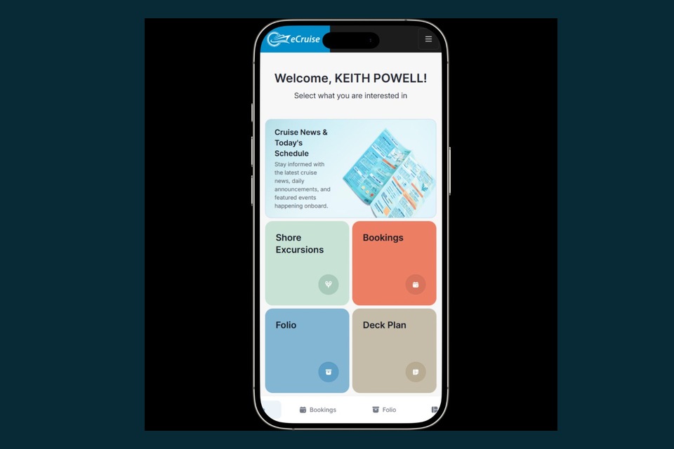 eConcierge personalized home screen